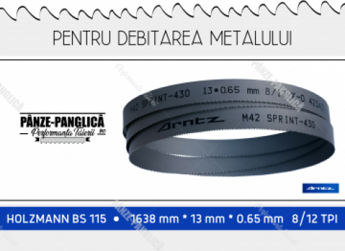 Panza fierastrau panglica metal 1638x13x8/12 Holzmann BS 115