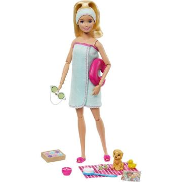 Papusa Barbie wellness si relaxare la spa