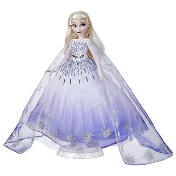 Papusa Disney Frozen, Style Series Holiday, Printesa Elsa