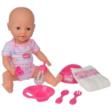 Papusa New Born Baby 38 cm Bebe cu olita si accesorii