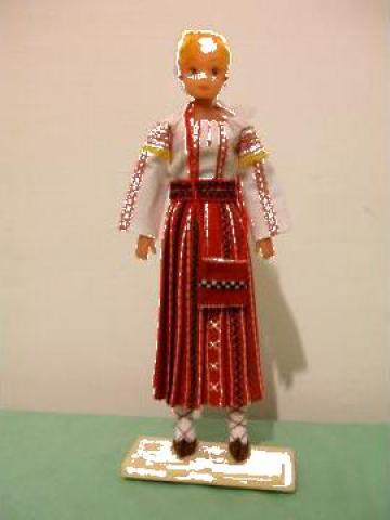 Papusa artizanat fata - Costum popular Gorj