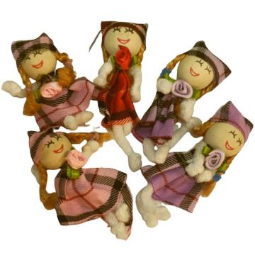 Papusi textile 3*7cm - 5buc.