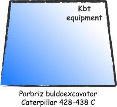 Parbriz buldoexcavator Caterpillar 428-438