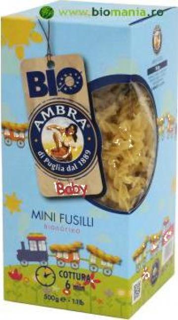 Paste fainoase bio pentru copii Mini Fusilli Baby 500g