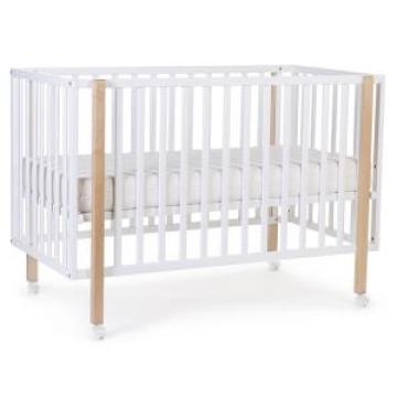 Pat pentru bebe Ref 122, din mesteacan si mdf, 60x120 cm