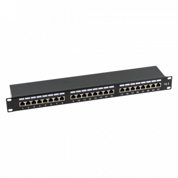 Patch Panel 1U, FTP cat6, 24 porturi RJ45 Asytech Networking