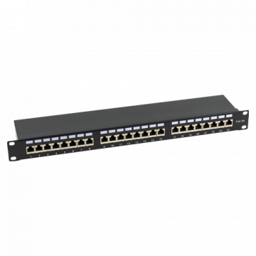 Patch Panel 1U FTP cat6A, 24 porturi RJ45 Asytech Networking