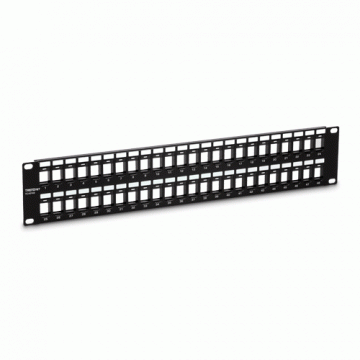 Patch Panel 48 porturi blank keystone 2U - TRENDnet TC-KP48