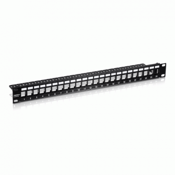 Patch Panel ecranat 24 porturi blank keystone 1U - TRENDnet