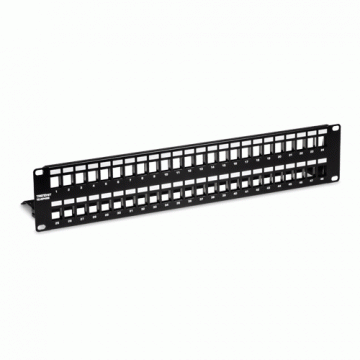 Patch Panel ecranat 48 porturi blank keystone 2U - TRENDnet