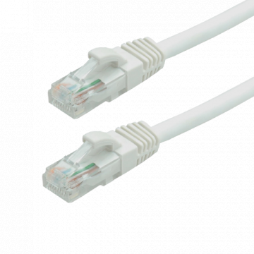 Patch cord Gigabit UTP cat6, LSZH, 0.15m, alb - Asytech