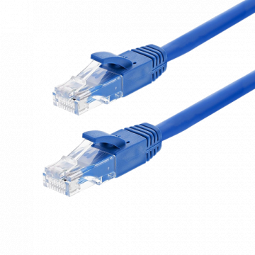 Patch cord Gigabit UTP cat6, LSZH, 0.15m, albastru - Asytech