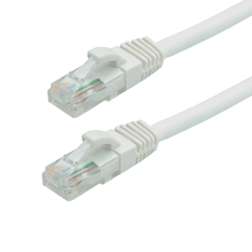 Patch cord Gigabit UTP cat6, LSZH, 0.25m, alb - Asytech