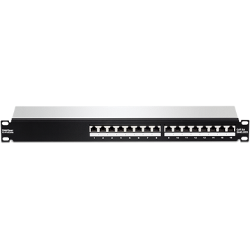 Patch panel 16 porturi RJ45 UTP, Cat6a, ecranat, 1U - TRENDn