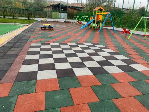 Pavele cauciuc / tartan tunat alveolare