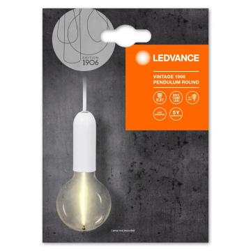 Pendul Ledvance Vintage 1906 Round Alb, E27, max. 15W LED