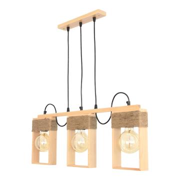 Pendul Rodos 3X E27 natur EX-00505