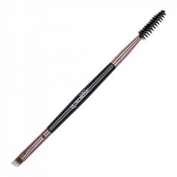 Pensula si perie sprancene Luxorise Duo Eyebrow Brush