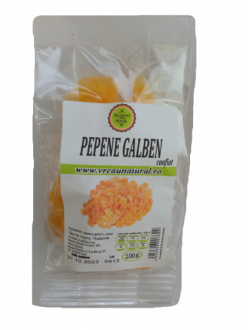 Pepene galben confiat 100gr, Natural Seeds Product
