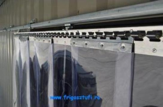 Perdea PVC cu sistem de fixare culisanta