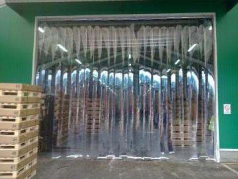 Perdea din lamele PVC transparente