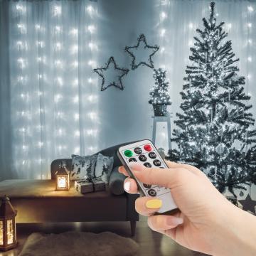 Perdea luminoasa - 100 micro-LEDuri - alb rece - 3 x 1 m