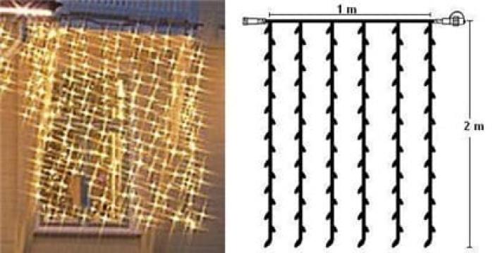 Perdea luminoasa 1x2m/102 becuri Extra