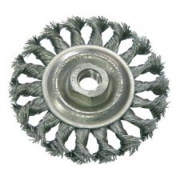 Perie sarma impletita circular cu filet 125mm