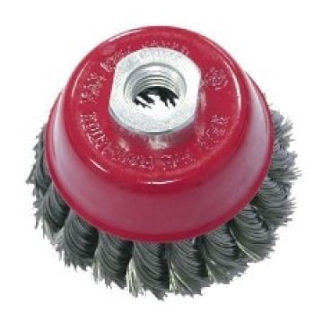 Perie sarma impletita cupa cu filet 80mm