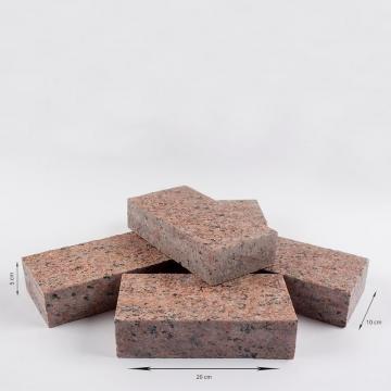 Piatra cubica granit Maple Red 10 x 20 x 5 cm