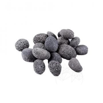 Piatra naturala ornamentala Pebble Lava Black sac 20 kg