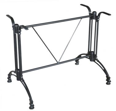 Picior, baza aluminiu pentru blat dreptunghiular Raki, negru
