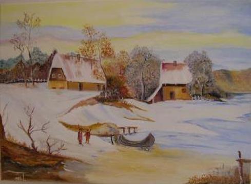 Pictura in ulei, Zi de iarna