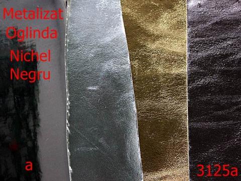 Piele artificiala metalizata 1.4 ML nichel 3125a