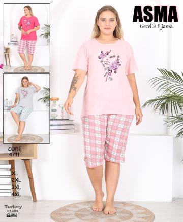 Pijama dama 3/4 battal