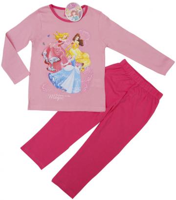 Pijama fete, Printelese Disney bumbac, roz