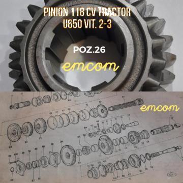 Pinion cutie vitezele 2-3, tractor U650