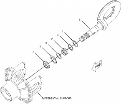 Pinion si coroana diferential utilaj Caterpillar 229-5626