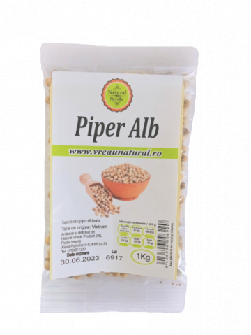 Piper alb boabe 1 kg, Natural Seeds Product