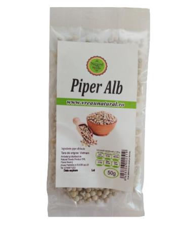 Piper alb boabe 50g, Natural Seeds Product