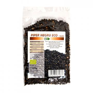 Piper negru boabe eco bio 500g