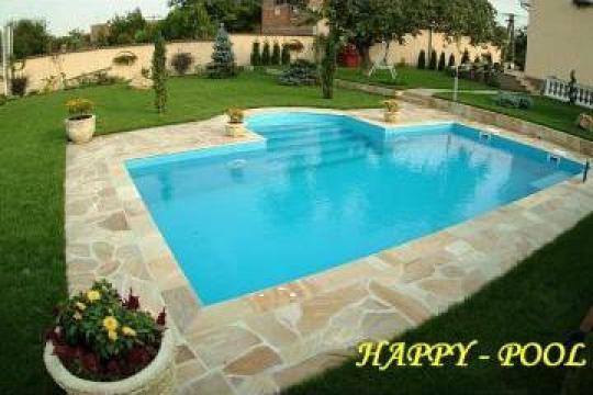 Piscina din beton si captusit cu Liner de 1,5 mm