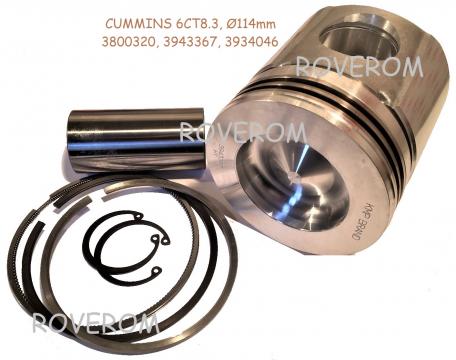 Piston kit STD Cummins 6CT8.3, Case IH, 114mm