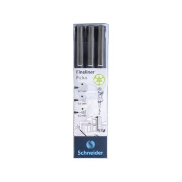Pix Fineliner Schneider Pictus 3 buc/portofel