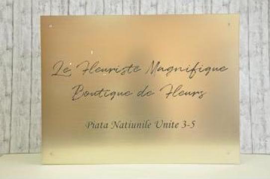 Placa indicatoare florarie