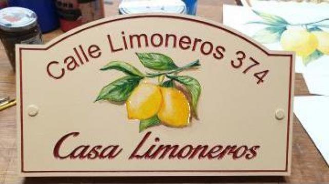 Placa personalizata cu adresa si numarul locuintei