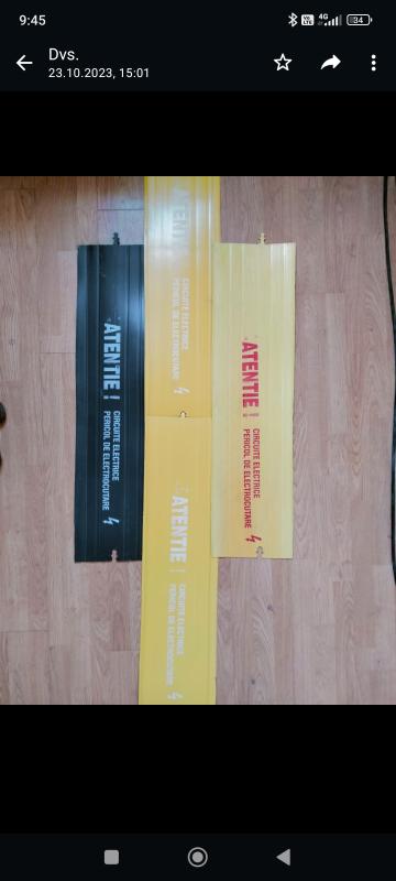 Placa protectie-avertizare cablu electric 1000x200x2 mm