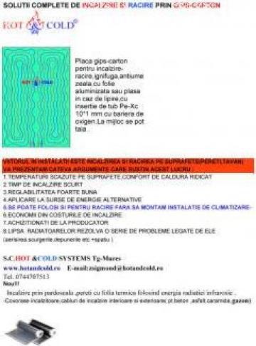 Placi gips-carton cu insertie de tub Pe-Xc 10*1mm