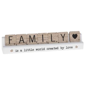 Placuta cadou cu mesaj pentru familie