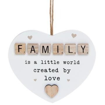 Placuta inimioara cu mesaj family little world